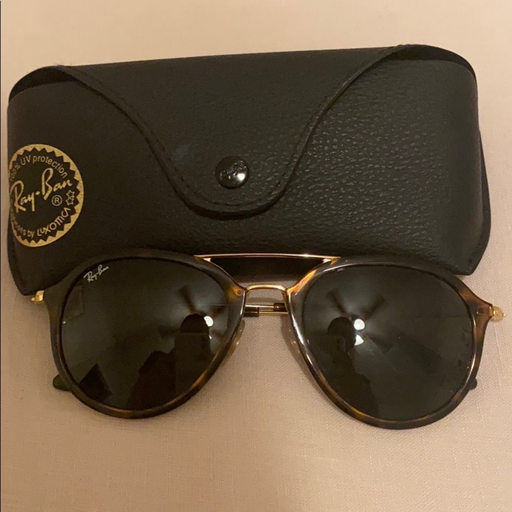 RayBan tortoise shell aviator sunglasses